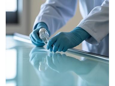 Protective coating application for glass and ceramic surfaces